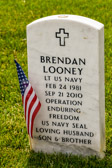 On Sept. 21, 2010, America lost one of its bravest sons. Navy SEAL, LT Brendan Looney, a San Diego, Calif. resident, was 29 years old. Brendan was born in Silver Spring and raised in Owings, Md., where he attended DeMatha Catholic High School, and excelled as a football and baseball player before graduating in 1999.